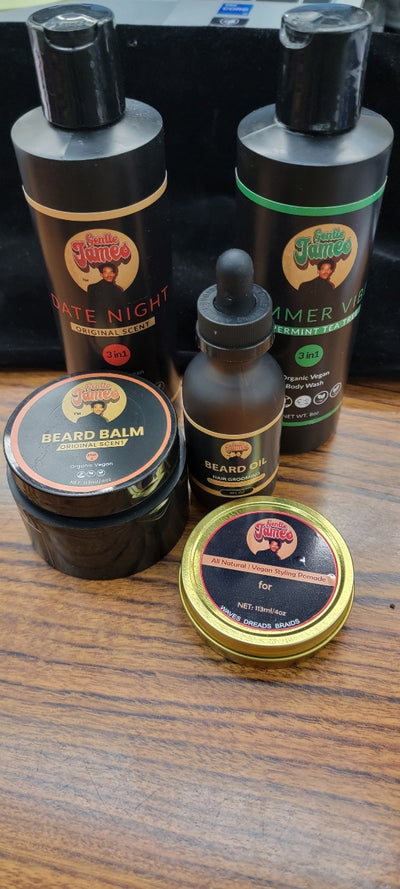 Black own natural grooming products for men